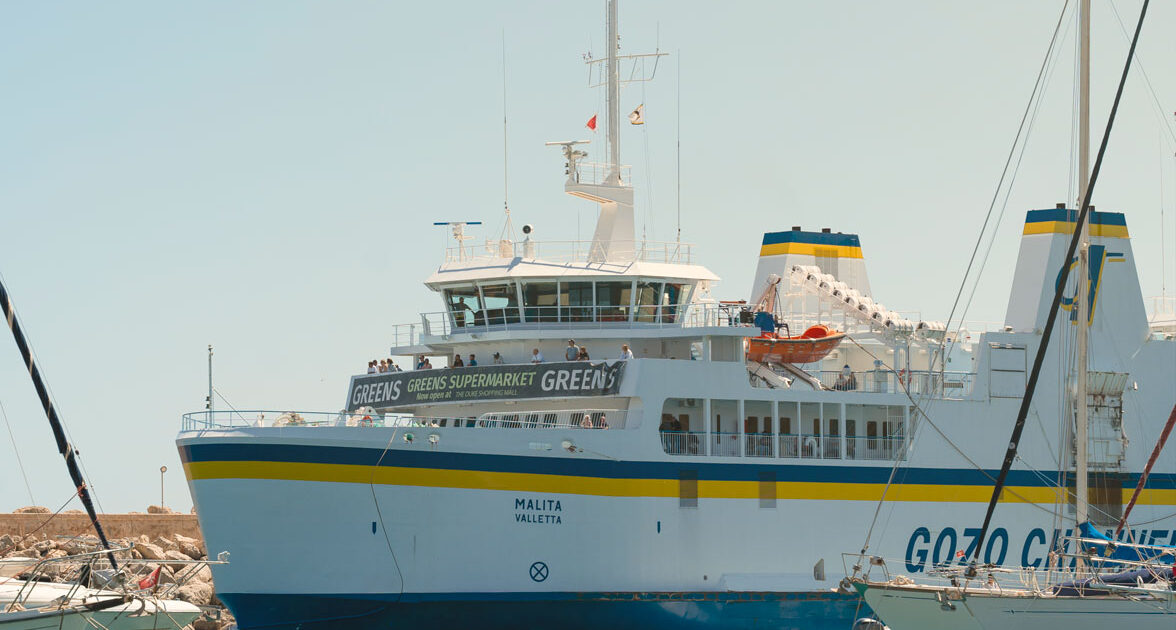 gozo ferry at the mgarr harbour