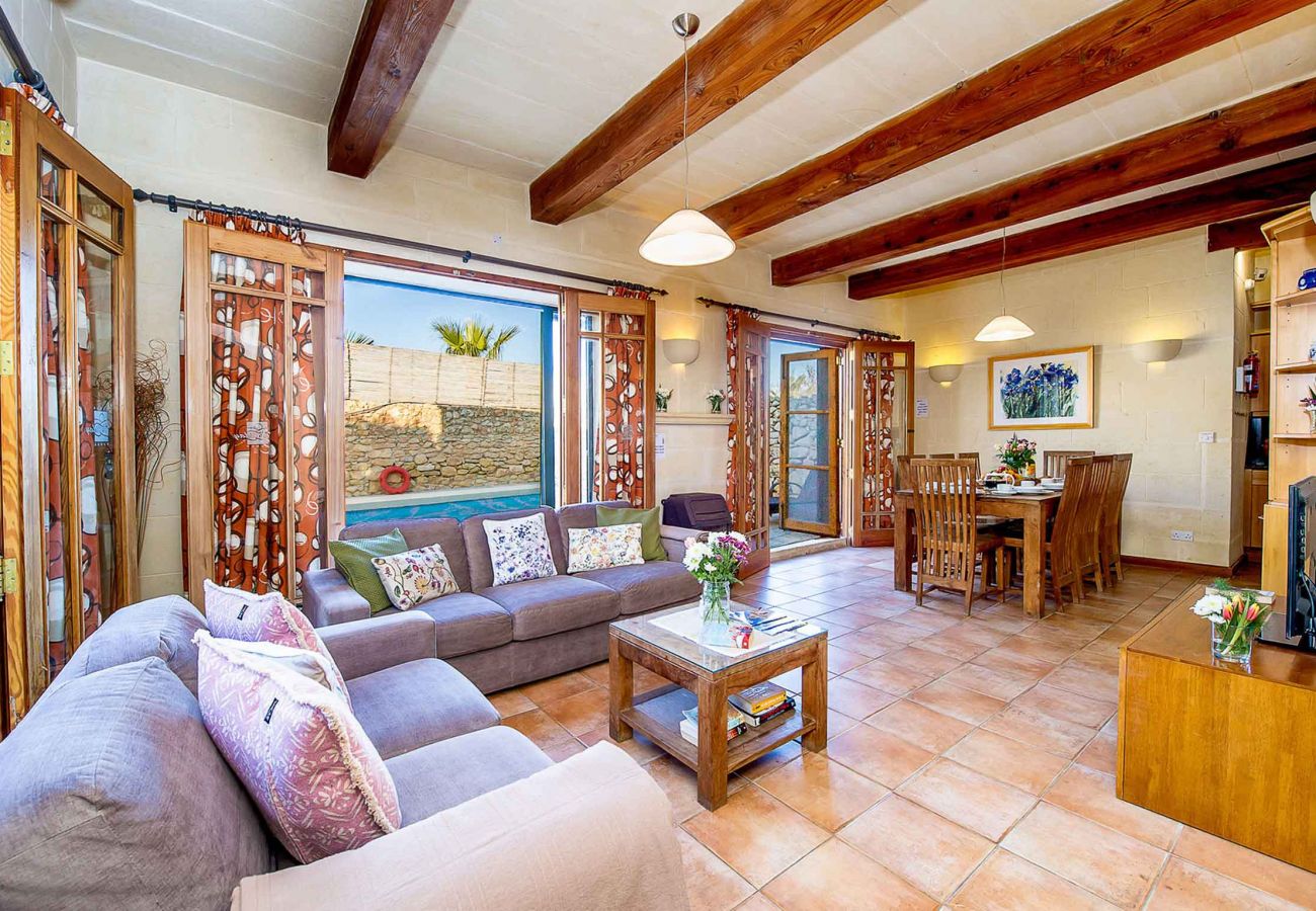 inside Gozo holiday villa