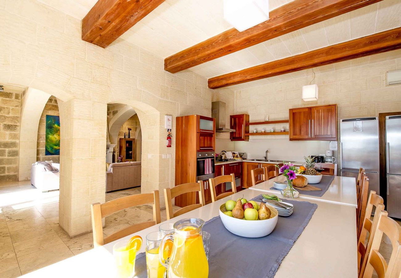 gozo farmhouse dining room