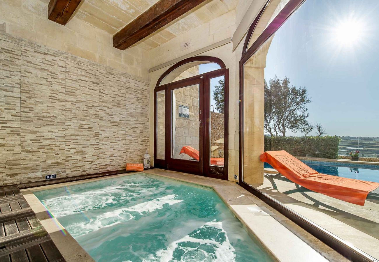 gozo farmhouse with heated jacuzzi