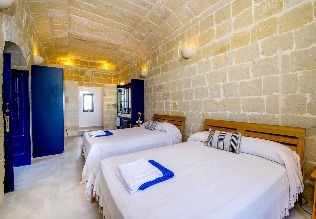 bedroom of farmhouse in gozo