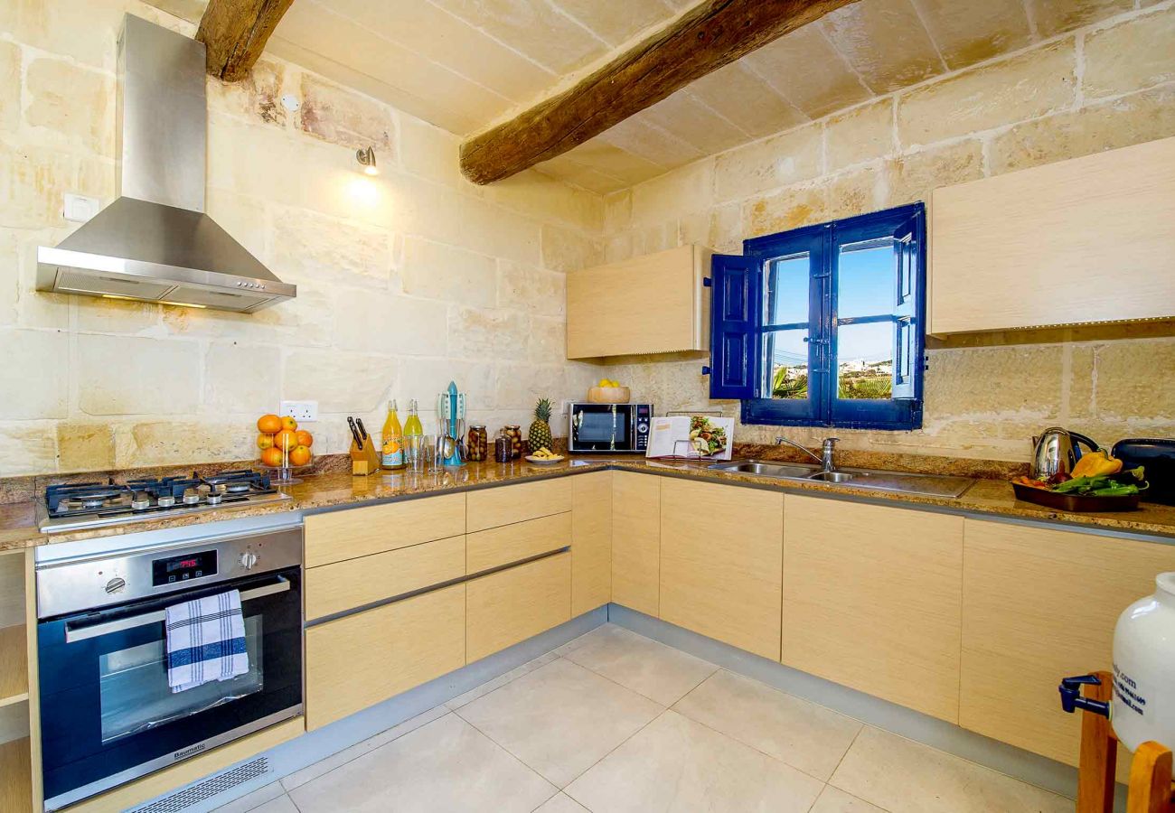 kitchen of malta villa rental