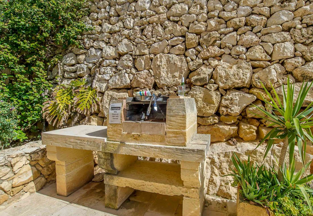 bbq area of gozo villa
